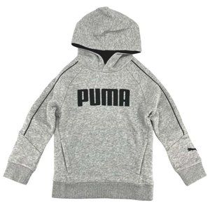 Puma | Children's Pull Over Hoodie | Light Grey | Size S (6)